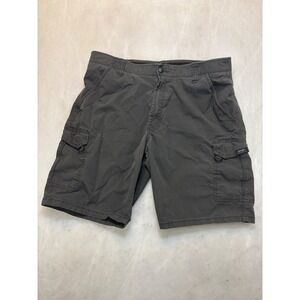 Wrangler Cargo Shorts Dark Gray Utility Pockets Relaxed Fit Mens Size 38